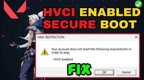 VAN: RESTRICTION Your account does not meet the following.